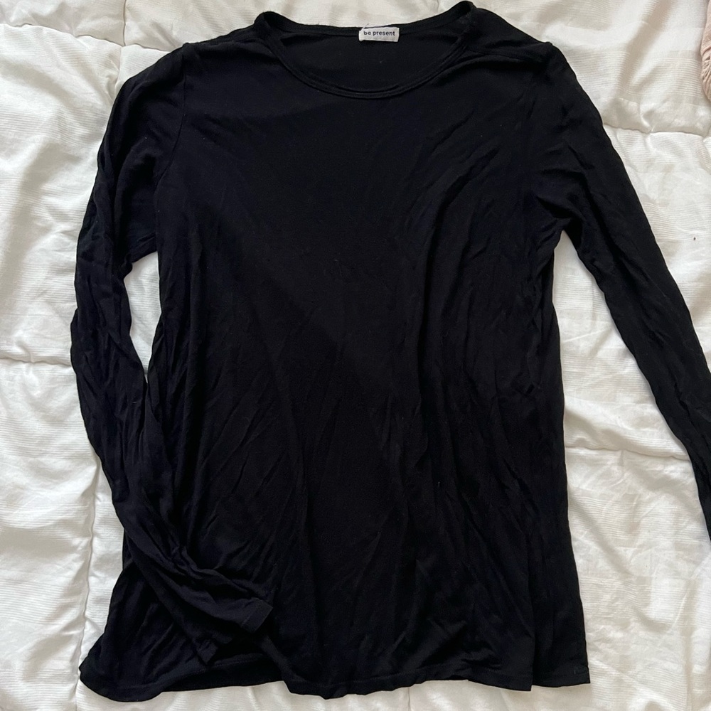 Size S Black Long Sleeve Top